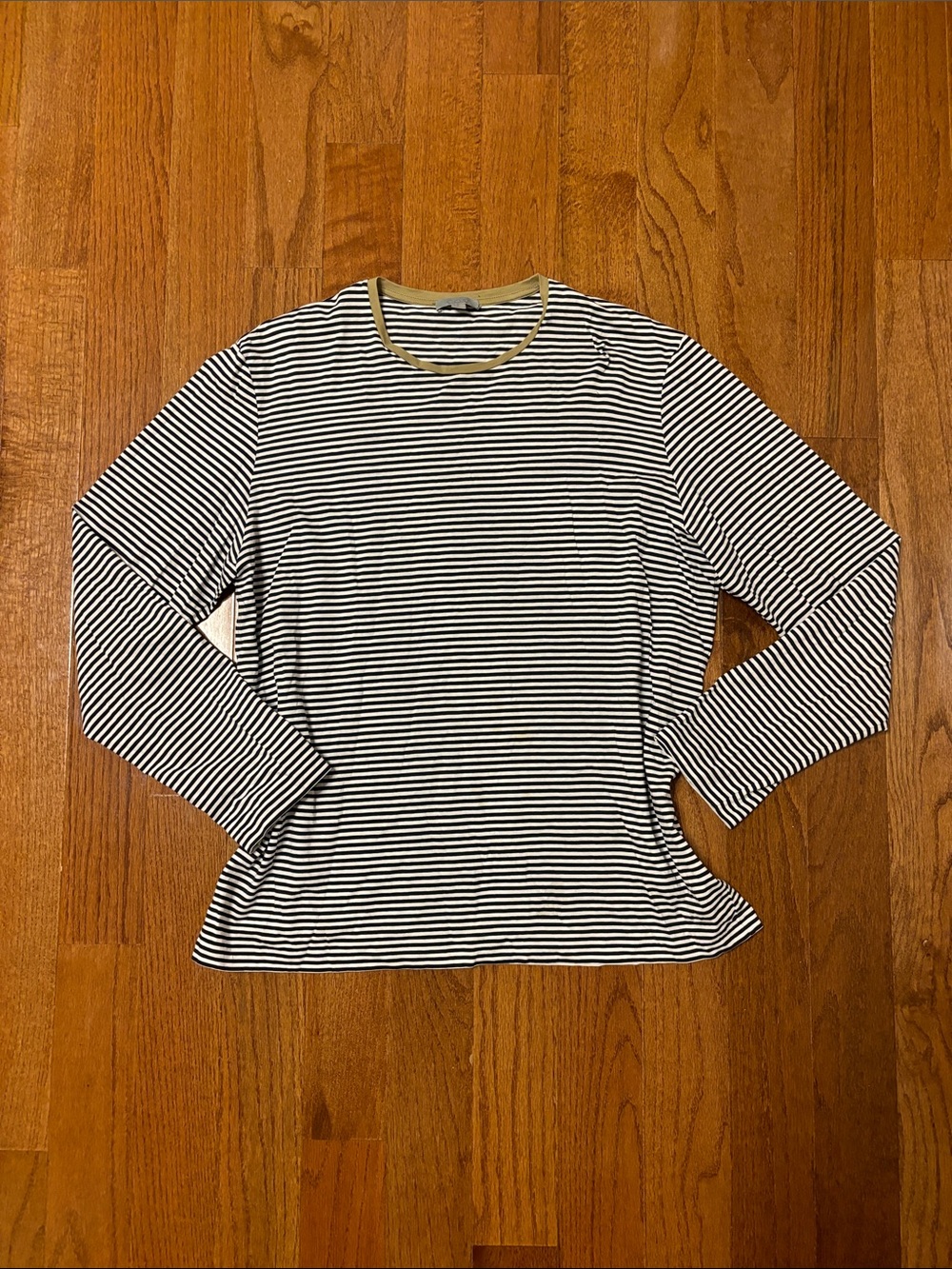 COS cotton striped longsleeve tee womens XL